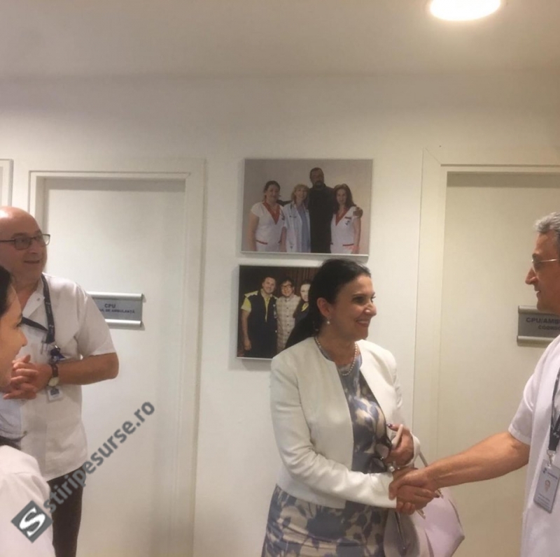SANADOR după vizita inopinată a ministrului Sorina Pintea: A făcut un tur al spitalului. Vizita a vizat Unitatea de Primiri Urgențe