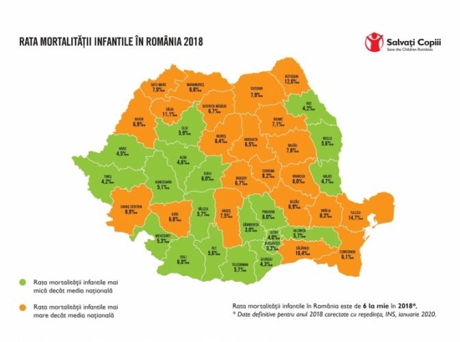 Harta mortalității infantile: Unde mor mai mulți nou-nascuți și care sunt cauzele