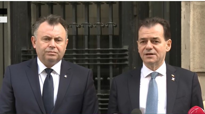 Ludovic Orban prezintă partea plină a paharului: Cadrele medicale infectate nu sunt în spitalele din Linia I și Linia II